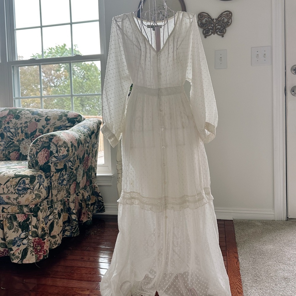 ALL SAINTS lace maxi dress